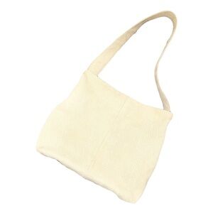 Loewe AUTHENTIC Vintage Cream Textured Suede Leather Shoulder Bag